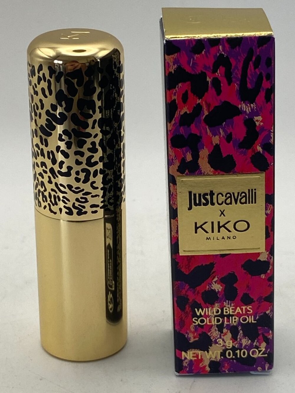 Just Cavalli x Kiko Milano Wild Beats Solid Lip Oil  NIB